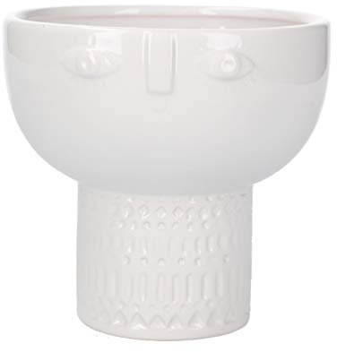 Gisela Graham White Face Decorative Bowl Vase, one size