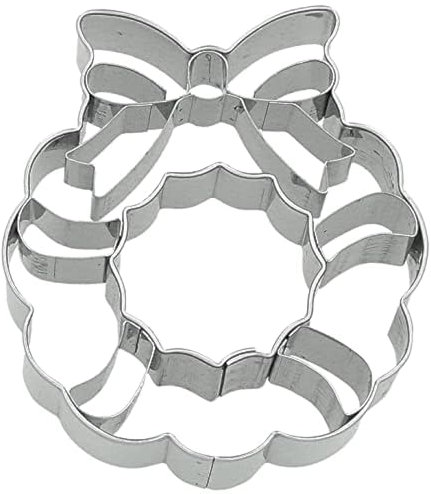 Birkmann, Plätzchen-Ausstechform Weihnachtskranz, 7,5 cm, Edelstahl, hochwertige Qualität, 198975