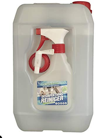 SafeGreen® DESINFEKTIONSREINIGER im 5 Liter Kombi- Kanister