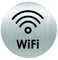 Panneau aluminium adhésif - zone wifi