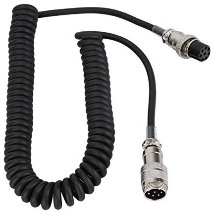 Cavo Audio Altoparlante a 8 Pin Cavo Adattatore Maschio a Femmina Connettori per Microfono Circolare a 8 Pin Cavo di prolunga a Spirale