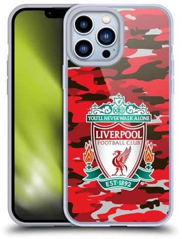 Head Case Designs Offizielle Liverpool Football Club Club Crest Farben Camou Soft Gel Handyhülle Hülle kompatibel mit Apple iPhone 13 Pro Max