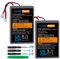 PowerTrust 2-Pack PS4 PS4Pro Battery for Sony Playstation 4 Controller Dualshock 4 V1 V2 LIP1522, KCR1410, CUH-ZCT2, CUH-ZCT2E, CUH-ZCT1E, CUH-ZCT1U