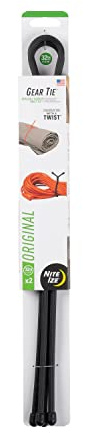 Nite Ize, Inc. GT32-01-2R3 Nite Ize Original Gear, Reusable Rubber, 32 Inch, 2-Pack, Black, Made in the USA Twist Tie, 32-2 Pack