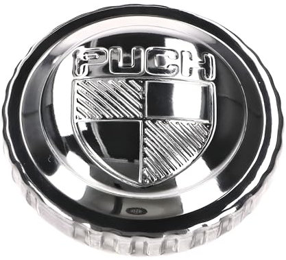 Tankdop chroom met logo voor Puch Maxi