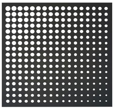 Nortene Panneau décoratif Moon Anthracite - 1 m carré en résine polypropylène - fixé au Mur