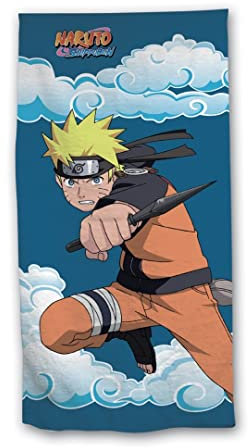 AYMAX S.P.R.L - Toalla de baño Naruto, 70 x 140 cm