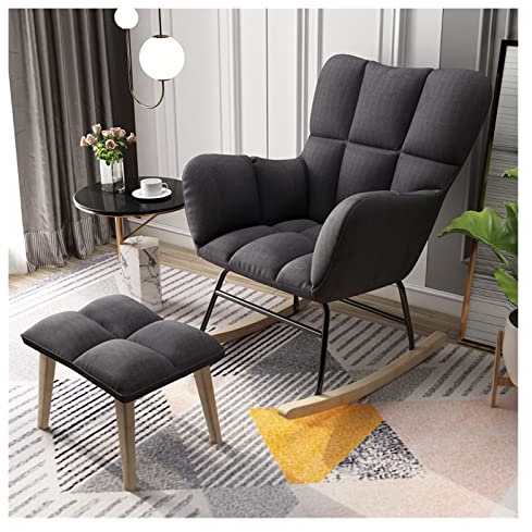 Nordic Single Wohnzimmerstühle minimalistische Moderne Heimbalkonstuhl Luxus fauler Schmiedeeisen weiche Kissen Wohnzimmerstuhl (Color : 15-Footstool)