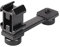 Triple Cold Shoe Gimbal Microphone Mount Extenstion Bar,Phone Tripod Adapter Moun Gimbal Stabilizer for Video Light Mic