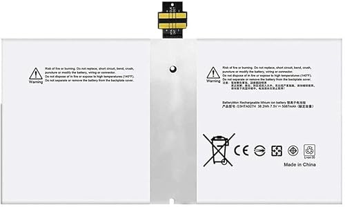 XPANBATT G3HTA027H DYNR01 Generic Ersatz Akku Kompatibel mit Surface Pro 4 PRO 4 1724 Series 7.5V 38.2Wh 5087mAh