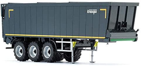 WIKING 077658 Krampe Rollbandwagen SB II 30/1070, Modell, 1:32, Metall/Kunststoff, Ab 14 Jahre, Viele Funktionen, Bewegliche Heckklappe, Ausziehbare Stützen, Grau