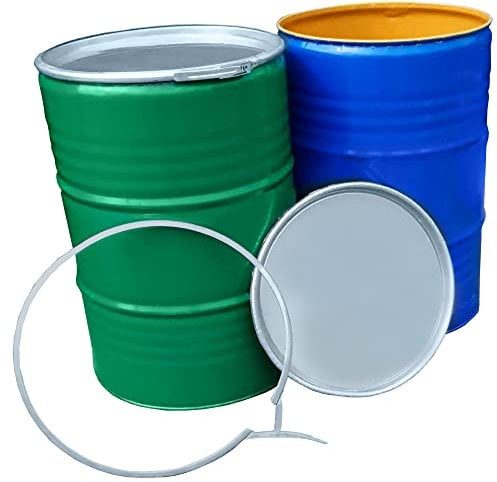 205L 45 Gallon Shipping Drum Shipping Barrel Oil Drum Container BIN Steel Drum with LID and Clasp