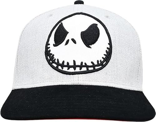 Concept One Unisex-Erwachsene Disney The Nightmare Before Christmas Baseball Hat, Jack Skellington Cap Baseballkappe, Grau, Einheitsgre