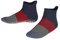 FALKE Unisex Kinder Stoppersocken Colour Block K Hp Baumwolle rutschhemmende Noppen 1 Paar, Blau Dark Blue Melange 6688, 35/38 EU