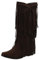 HSyc JRX Stivali da cowboy da donna con frange, tacco alto, marrone, 40 EU