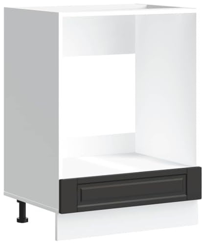 vidaXL Armoire à Four Porto Noir Bois d'ingénierie, unité de Four, Armoire de Four de Cuisine, unité de Base de Four, unité de Four de Cuisine