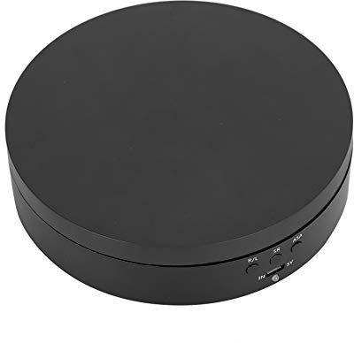 Naroote 360 -Grad -Turntable Displayständer, Schmuck Display Ständer 2‑4 Kg Ladung 3 Zahnräder Zwei Wege Dreh Turntable Anzeigeständer Rotierende Anzeigeständer für Schmucktelefon Schwarz