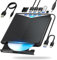 [Japan-Made] Support for Blu-ray External Drive, Support for Blu-ray DVD/CD Player/Read/Write, USB 3.0 &/Type-C, Support for Blu-ray/DVD/CD, BD Drive, Windows 7-11 & Mac, PC-Compatible, M-DISC(BLACK)