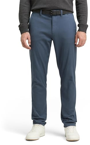 Tom Tailor Herren Slim Fit Stretch Chino Hose mit Gürtel 1037653