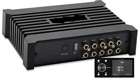 Amplificador Coche, Amplificador DSP automático for Salida RCA Actualización de Sonido de Radio de Coche sin Cable