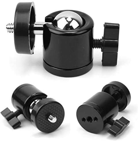 Happyyami Kompakter Mini Stativkopf Mit Drehbarem Kugelgelenk Und Gewinde Für Digitale Kameras Und Camcorder Schwarz Tragfähigkeit Bis Schwenk Für Unterwegs