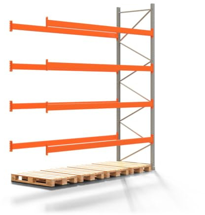 REGALWERK Palettenregal Artus - Anbauregal mit 5 Ebenen - Fachlast 2.400 kg - 4.000 x 3.600 x 1.100 mm (HxBxT) - Schwerlastregal