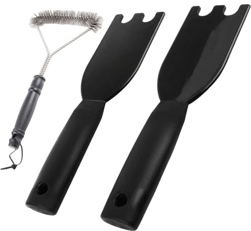 BBQ Cleaner, Grill Scraper, BBQ Brush, 2Pcs Grill Spatula for George Foreman Indoor Grills, Grill Spatula With Bbq Brush, Efficient Cleaning and Maintenance