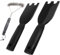 BBQ Cleaner, Grill Scraper, BBQ Brush, 2Pcs Grill Spatula for George Foreman Indoor Grills, Grill Spatula With Bbq Brush, Efficient Cleaning and Maintenance