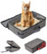 Bac Litiere pour Chat Portable et Pliable avec Couvercle, Maisons de Toilette pour Chats 40 x 30 cm avec Tamis et Zip, Litiere de Voyage pour Chat en Tissu Oxford, Le Camping, Facile à Nettoyer