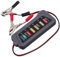 POPETPOP 12V Testeur de Batterie Intelligent pour Automobile avec Indicateur LED Adapté Aux Véhicules Électriques Tondeuses Clipse de Test