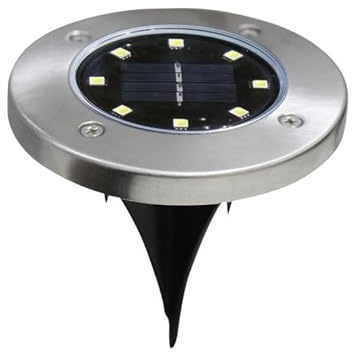 LUXULA 4 Stück LED Solar Bodenleuchte außen, 4000K, wasserdicht | Solarleuchten für Garten, 4000K Neutralweiß, wasserdicht, Gartenleuchten, Solarlampen für Rasen, Auffahrt und Gehweg