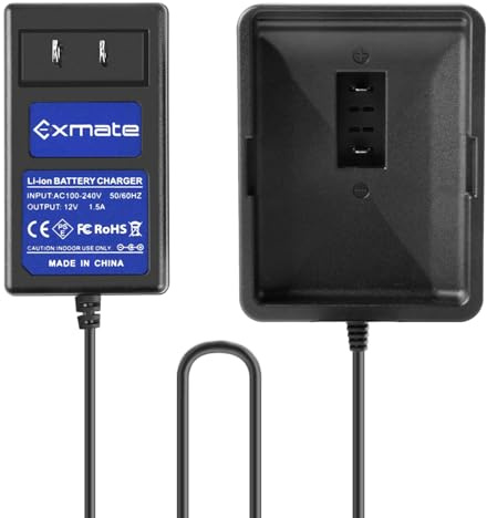 Chargeur de batterie 12 V pour Ryobi CB120L CB121L C123D BPL-1220 130503001 130503005 (non compatible avec batterie Ni-MH/Ni-Cd)