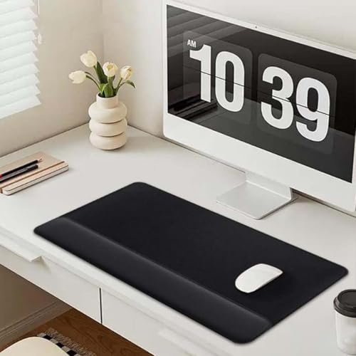 Pongpai Oversized 3 in1 Mouse Pad with Wrist Rest Cushion Support, Ergonomic Keyboard Mat for Laptop Computer, Office&Home Desk Mat Gaming Pad (57x28cm)