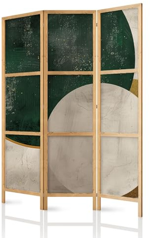 framed concept - Paravent Raumteiler aus Holz 135x172 cm, 3-teilig, einseitig, im orientalischen Stil