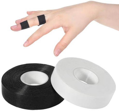 2 Pcs Finger Tape 0.6 Inch x 32 FT, Extra Strong Elastic Athletic Tapes