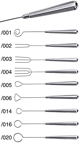 Contacto Edelstahl 18/10 Pralinen-Tunkgabel RUND Ø 20 mm, Länge 21 cm, hochglänzendes Edelstahl, Pralinen-Gabel