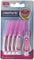 iWave - Spazzole interdentali di dimensioni sottili, 0,4 mm, confezione da 5, colore: rosa, per la pulizia totale dei denti