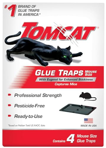 Tomcat - Piège à Colle pour Souris - avec eugénol 4 PK n/a