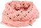 GIO TESELLI Schöner Strickschal mit Glitzer, Damen Unisex 95 x 15cm, Farbe:Rosa
