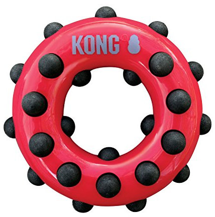 KONG – Dotz Circle – Hundespielzeug zum Kauen und zur Zahnreinigung – Für Große Hunde