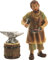 Krippenfigur, Schmied mit Amboss Höhe Figur ca. 10cm
