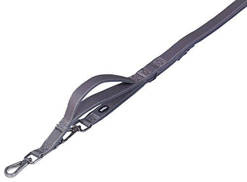 Nobby Führleine mit Kurzführer Classic Preno Royal, grau L: 200 cm, B: 25/35 cm, 1 Stück
