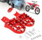 AnXin Repose-pieds Cale Pied Moto Universel CNC pour CRF XR 50 70 80 100 110 KLX110 CT200U Mini Bike M2R SDG DHZ SSR RFZ Beta KAYO Pit Bike Rouge