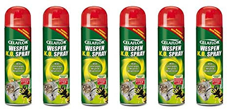 CELAFLOR Wespen K.O. Spray 3 l - Anwendungsfertiges Kontaktspray zur gezielten Bekämpfung