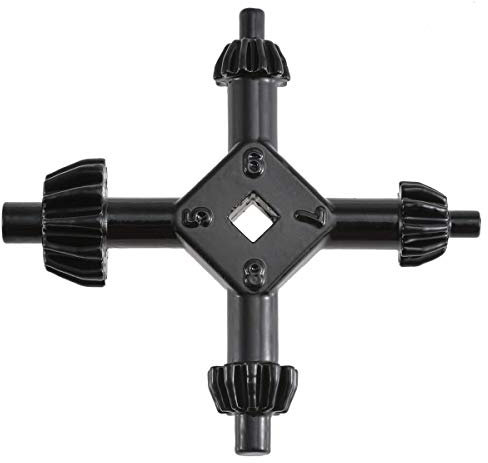 Katur - Chiave universale 4 in 1, mandrino a 4 vie, per trapano elettrico, senza fili, multi-universale, diametro 5,5 / 6 / 6,2 / 6,2 mm (piccolo)