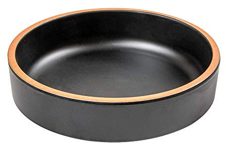García de Pou 12 Unités - Assiettes Creuses Asami Ware 450 ml 15,3 x 4,3 cm Noir Mélamine
