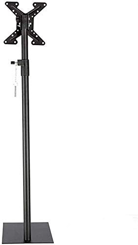 MU Swivel Table Top Tv Stand Stainless Steel Tv Floor Shelf for 15 42 Inches Tvs Black Bed Tv Floor Stand End of Bed up to 25Kg,Style #1