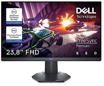 Dell G2422HS 24 Full HD (1920x1080) Écran PC Gaming, 165Hz, Fast IPS, 1ms, AMD FreeSync Premium, Compatible NVIDIA G-SYNC, Réglage en Hauteur, 99% sRGB, DisplayPort, 2x HDMI, Garantie 3 ans, Noir