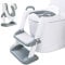 MULEVIP Toilettensitz Kinder Kinder WC,Toilettensitz für Kleinkinder mit Treppe,Toilettenaufsatz Kinder, Verstellbar Toilettentrainer mit PU-Sitzkissen, Rutschfest, für Jungen und Mädchen Baby