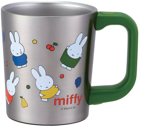 Miffy Edelstahl-Isolierbecher, 320 ml, vakuumisoliert mit thermoplastischem Deckel
